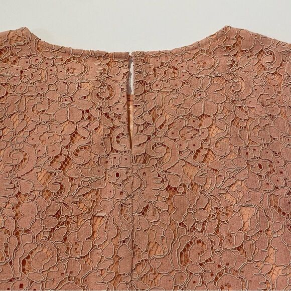 C Pink Girly Girl Sweet Lace Sheath Cocktail Mini Dress Women's Size Small - Picture 12 of 15